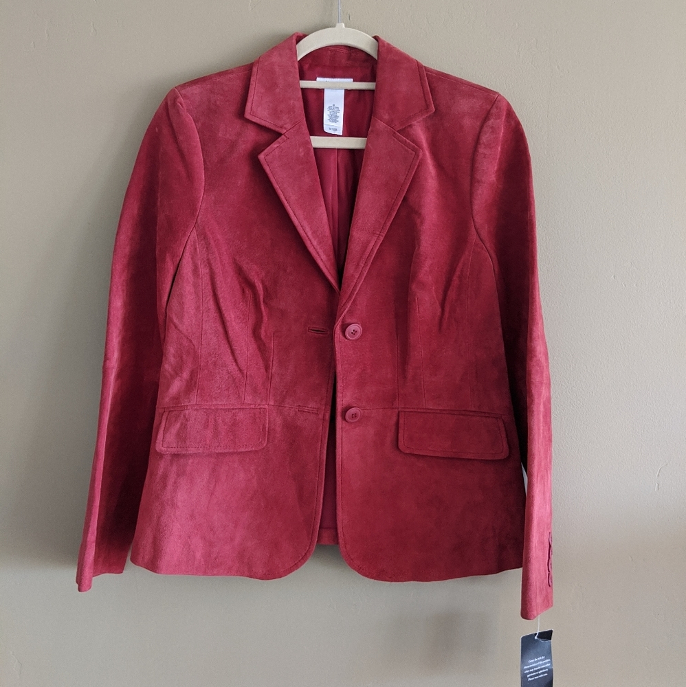 liz&co. Brand New Real Suede Jacket - Medium